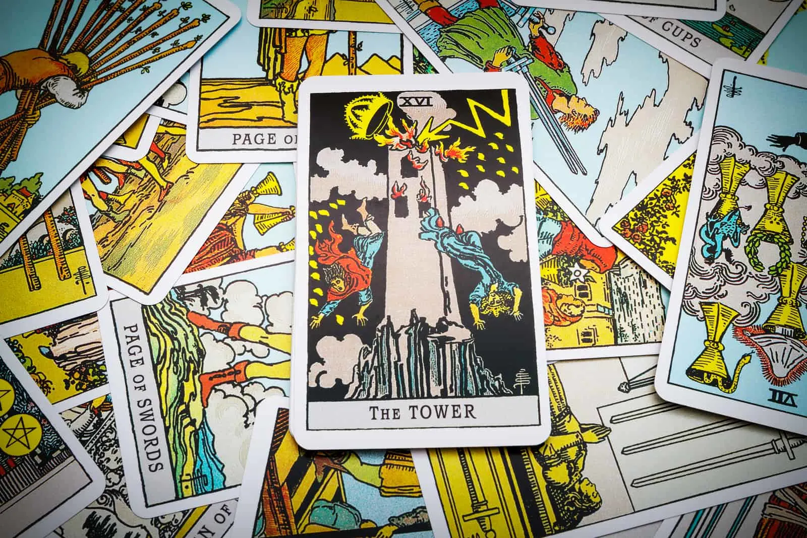 die Turm-Tarotkarte