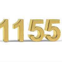 3D golden number 1155