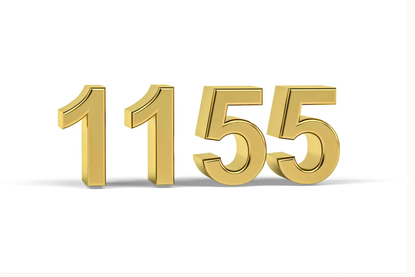 3D golden number 1155