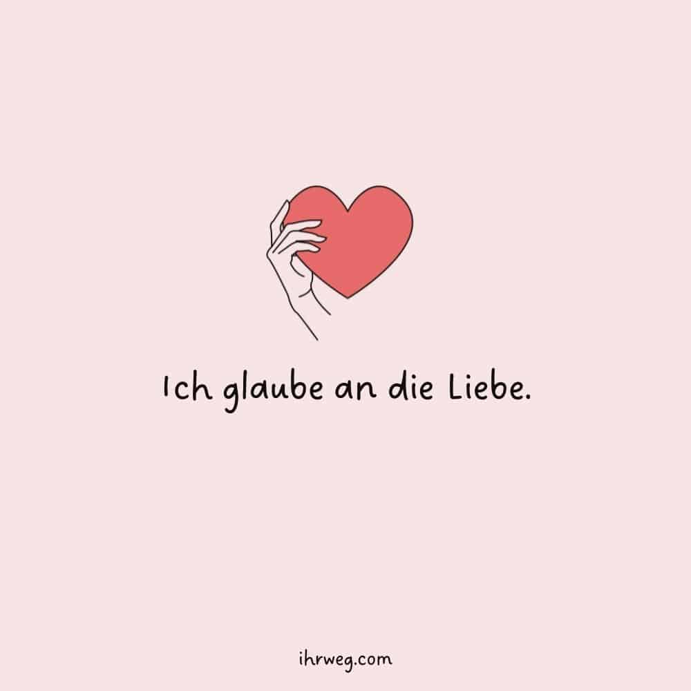 Positive Affirmation für die Liebe 