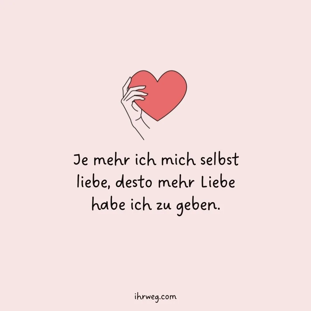 Selbstliebe positive Affirmation