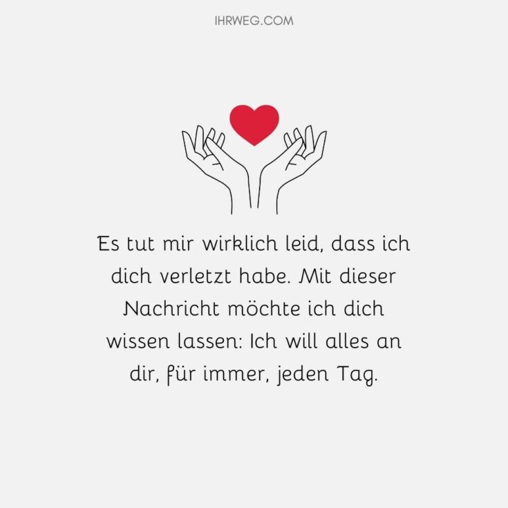 Versöhnung Sprüche Weil wahre Liebe stärker als Streit ist