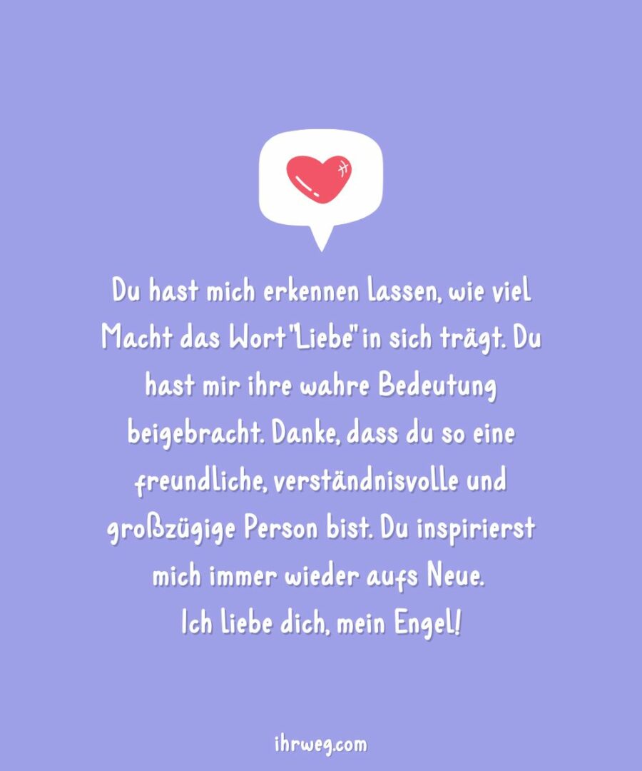 Süßer Text für die Freundin Zucker in ein paar Worten!