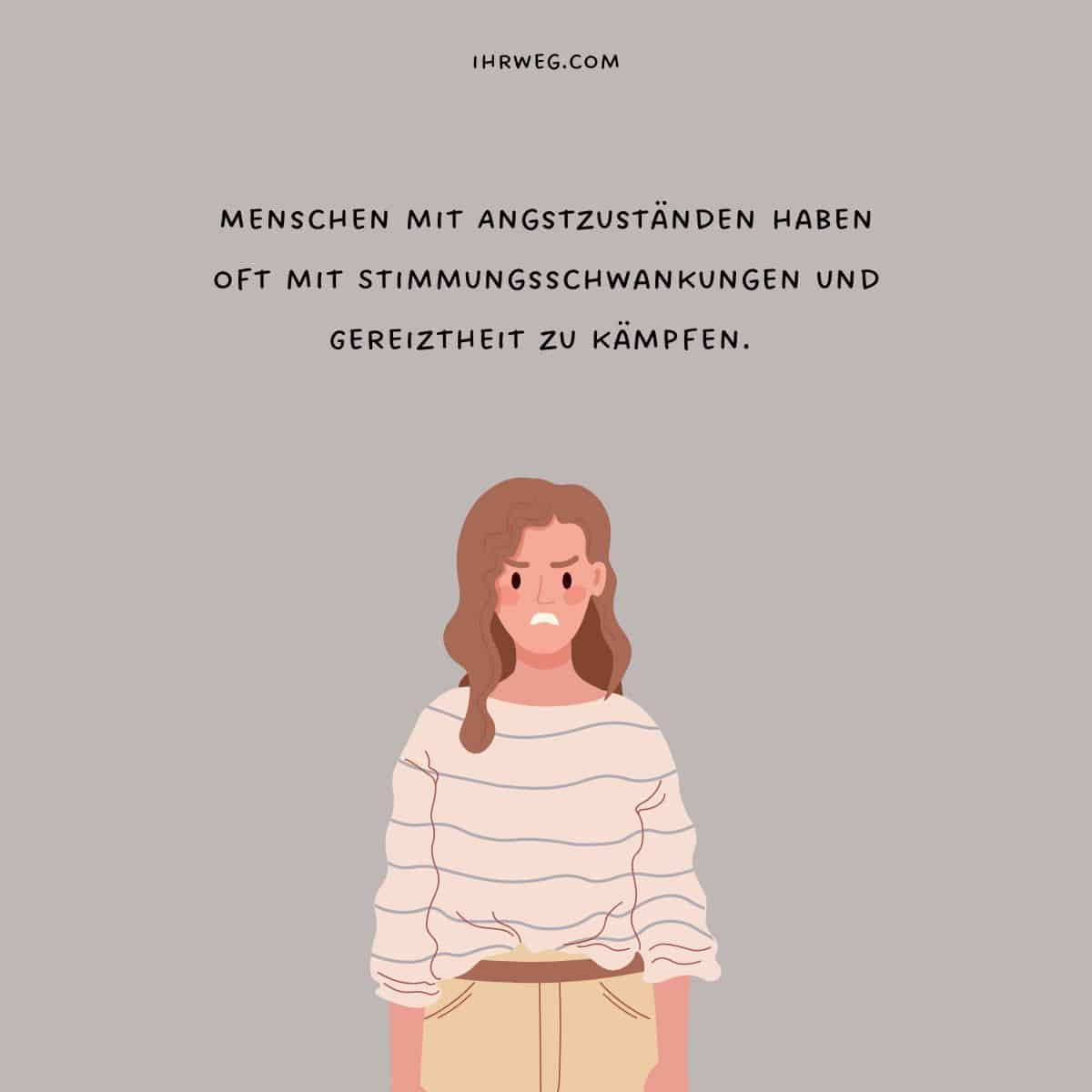 Ängstliche Menschen haben oft mit Stimmungsschwankungen zu kämpfen
