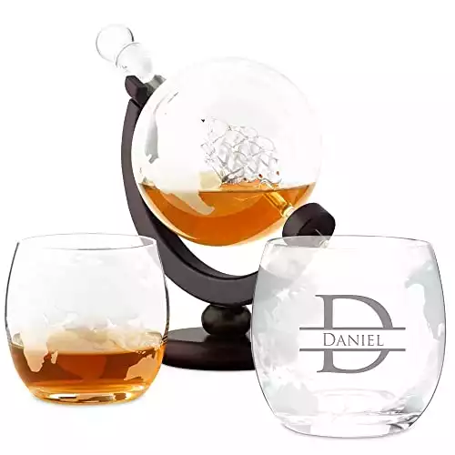 Maverton – Whisky-Karaffe inkl. Gläser mit Gravur
