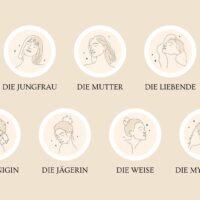 Illustration der 7 weiblichen Archetypen