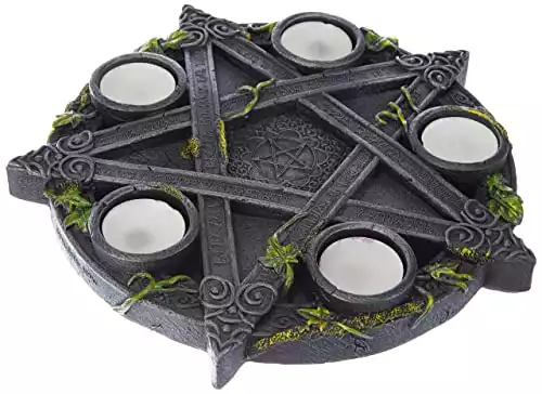 Pentagramm Teelichthalter