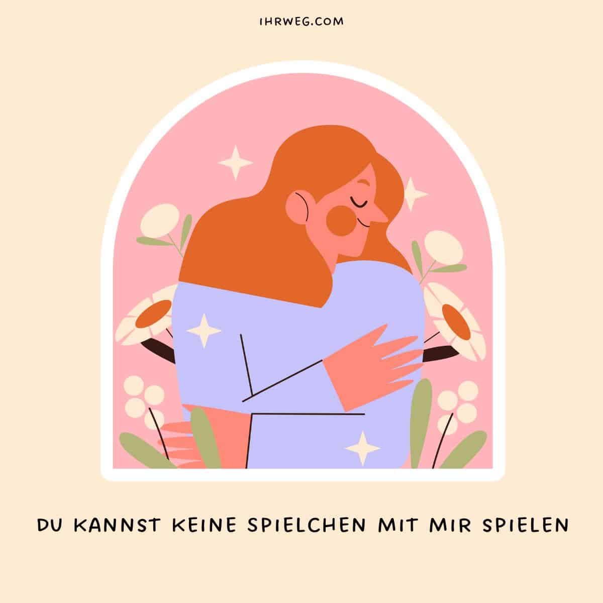 eine Frau, die es nicht zulässt, dass andere mit ihr Spielchen treiben