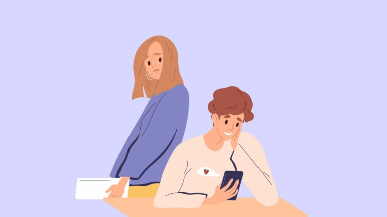 Illustration von Micro-Cheating