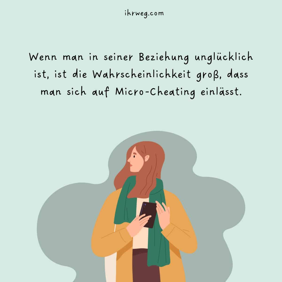 Unglücklichsein in einer Beziehung kann zu Mikrobetrug führen