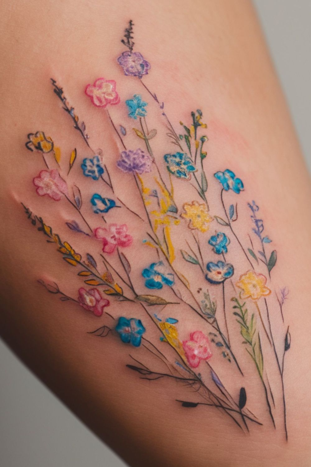 Blumen Tattoo