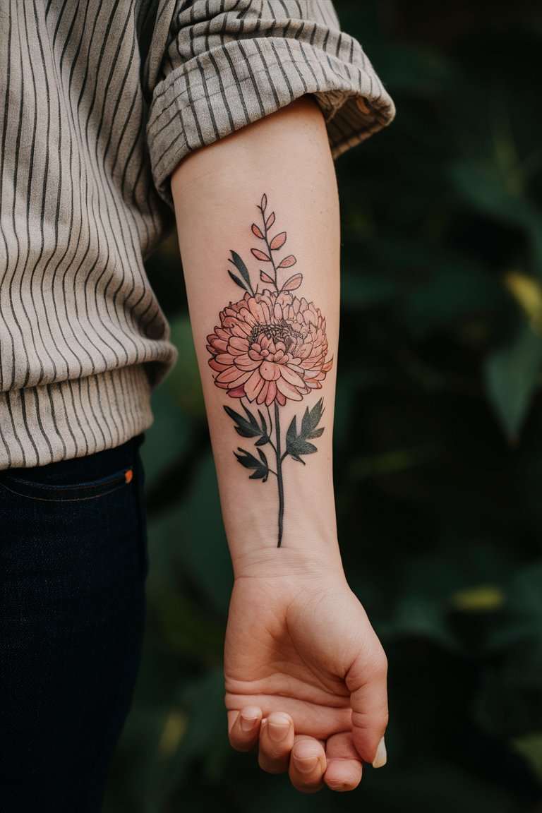 Chrysantheme Tattoo