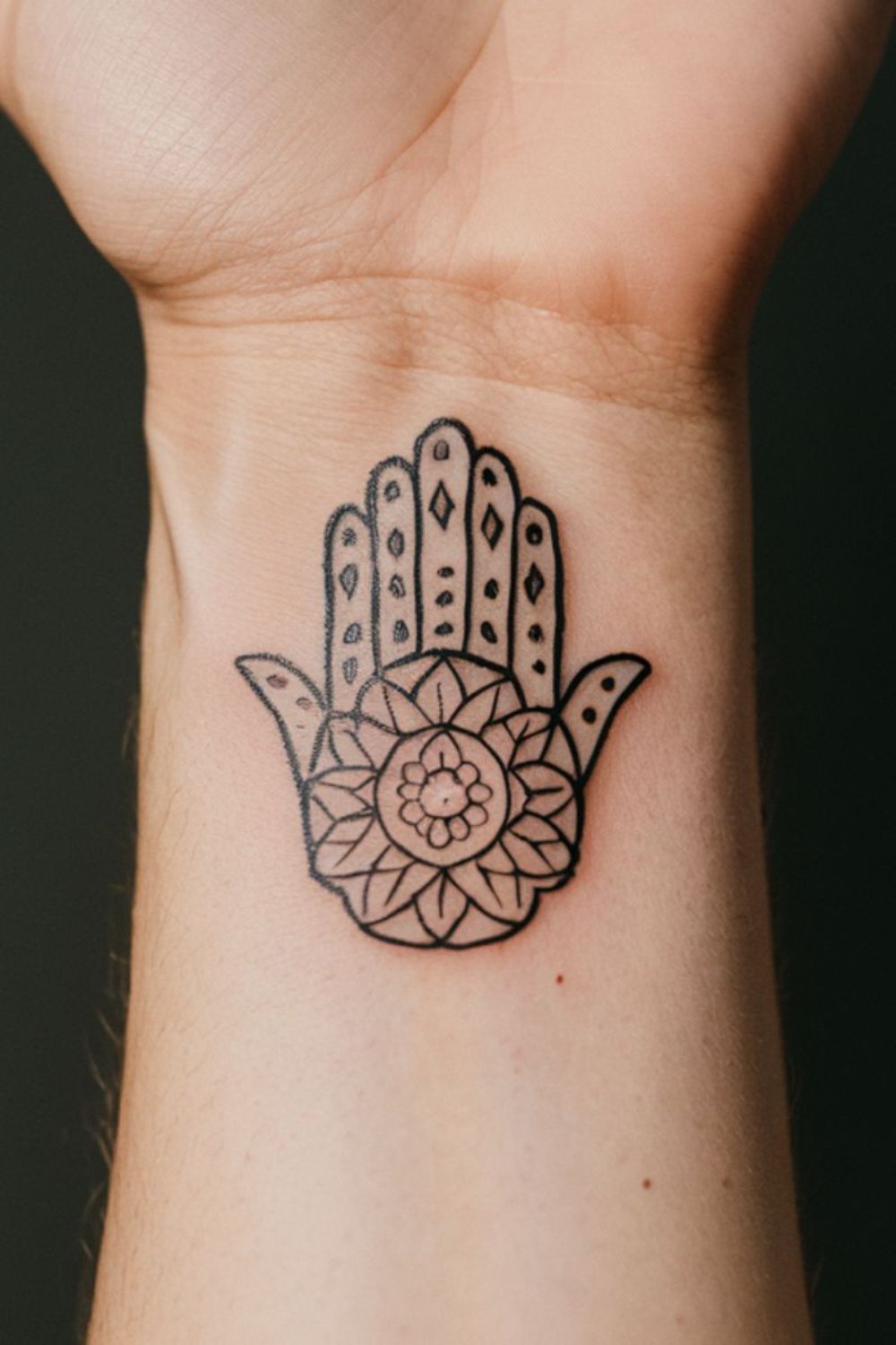 Die heilende Hand Tattoo