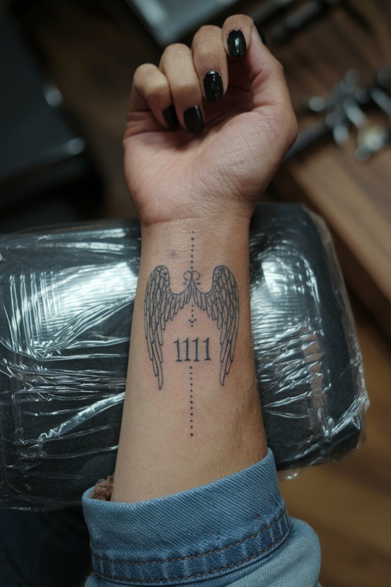 Engelsflugel Handgelenk Tattoo
