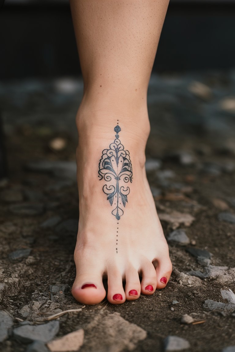 Fuss-Ornament-Tattoo