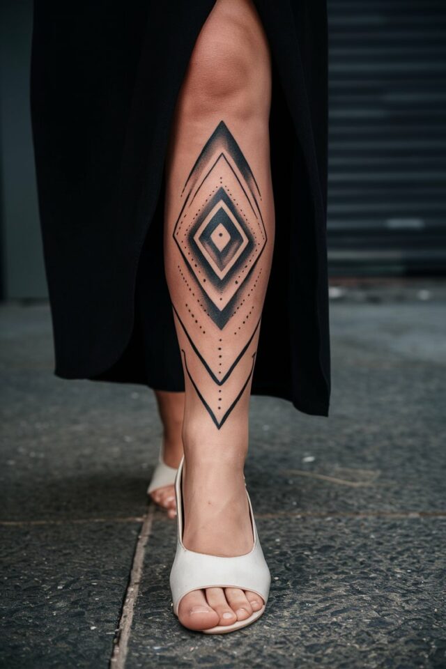 Geometrische Tattoos Frauen