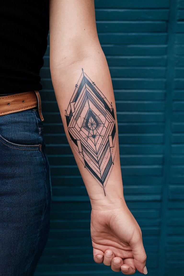 Geometrisches Unterarm Tattoo