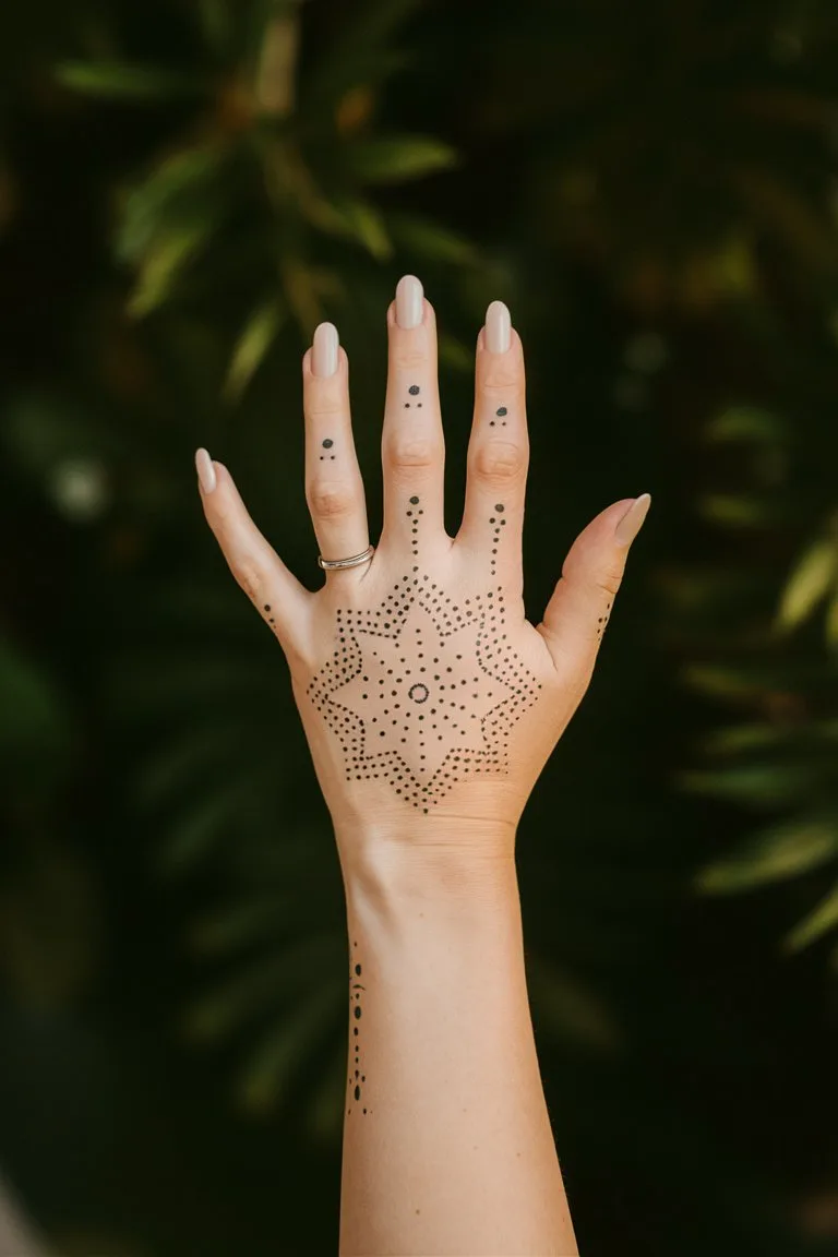 Handpoke Handtattoos