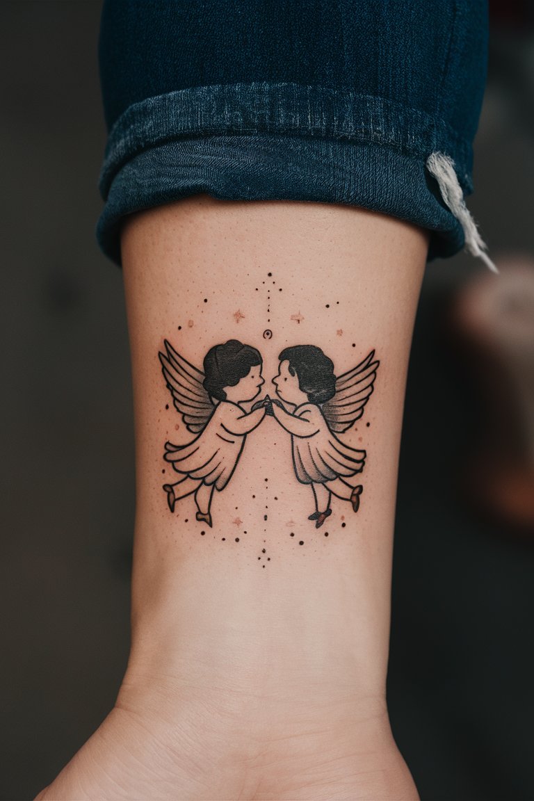 Liebende Engel Tattoo