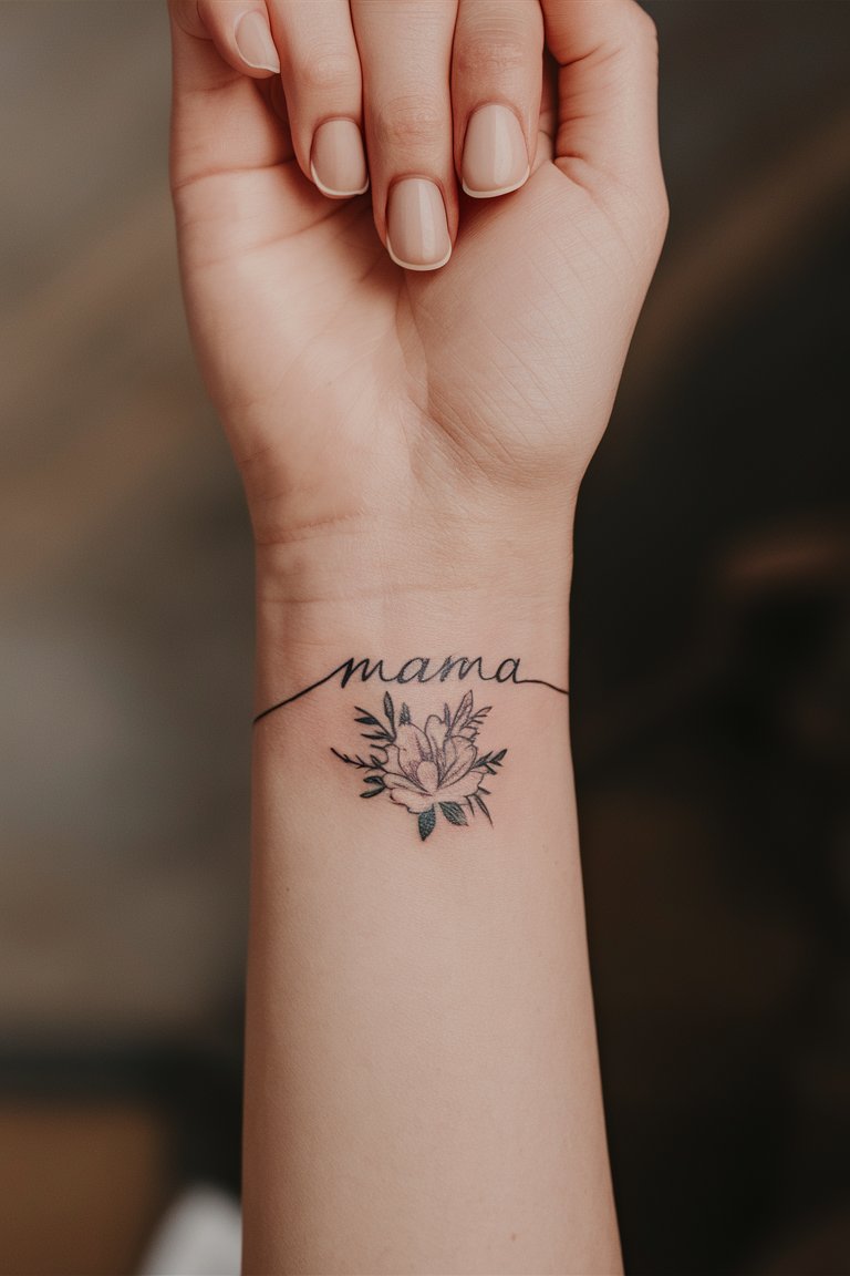 Mama Widmungs Tattoo