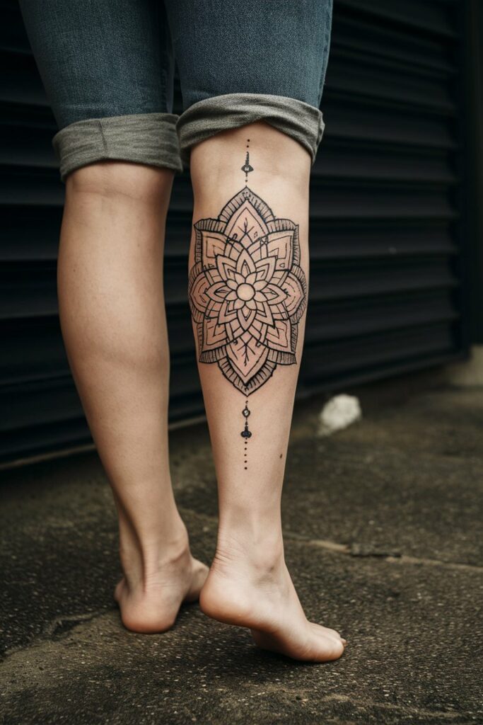 Mandala Bein-Tattoo