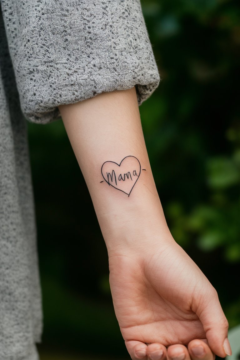 Mini-Tattoo fuer deine Mama