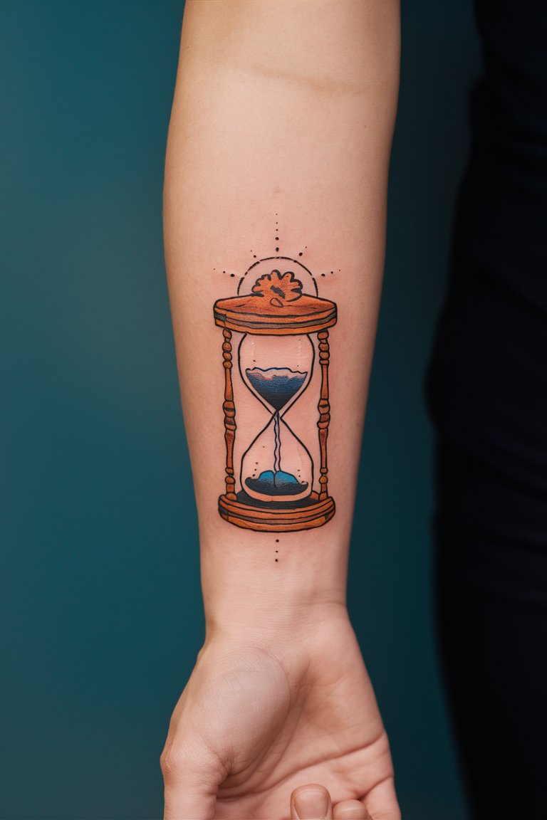 Sanduhr Tattoo 