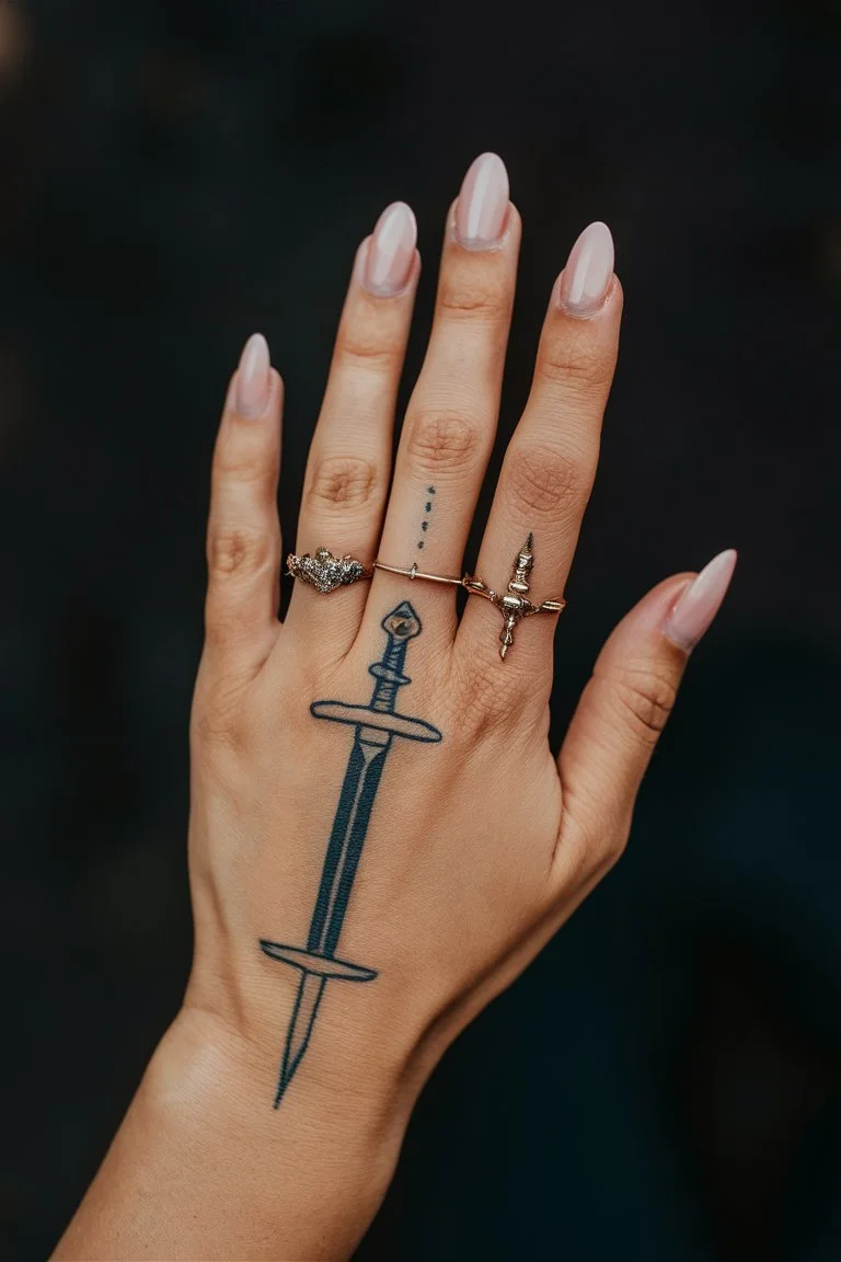 Schwert-Tattoo