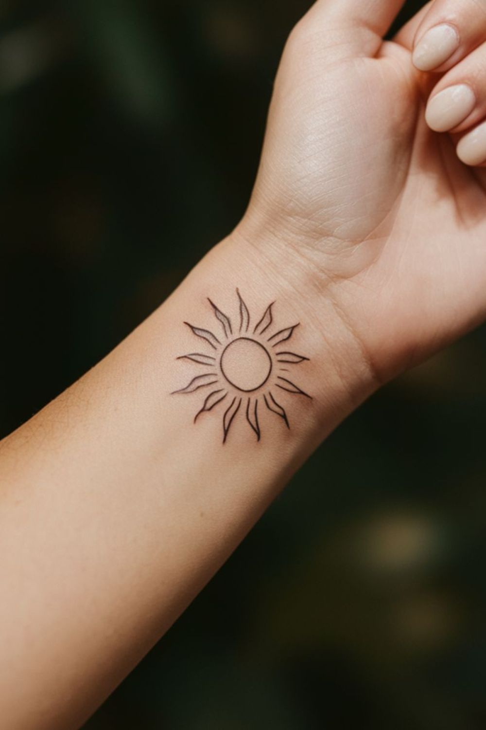 Sonne kleines Tattoo