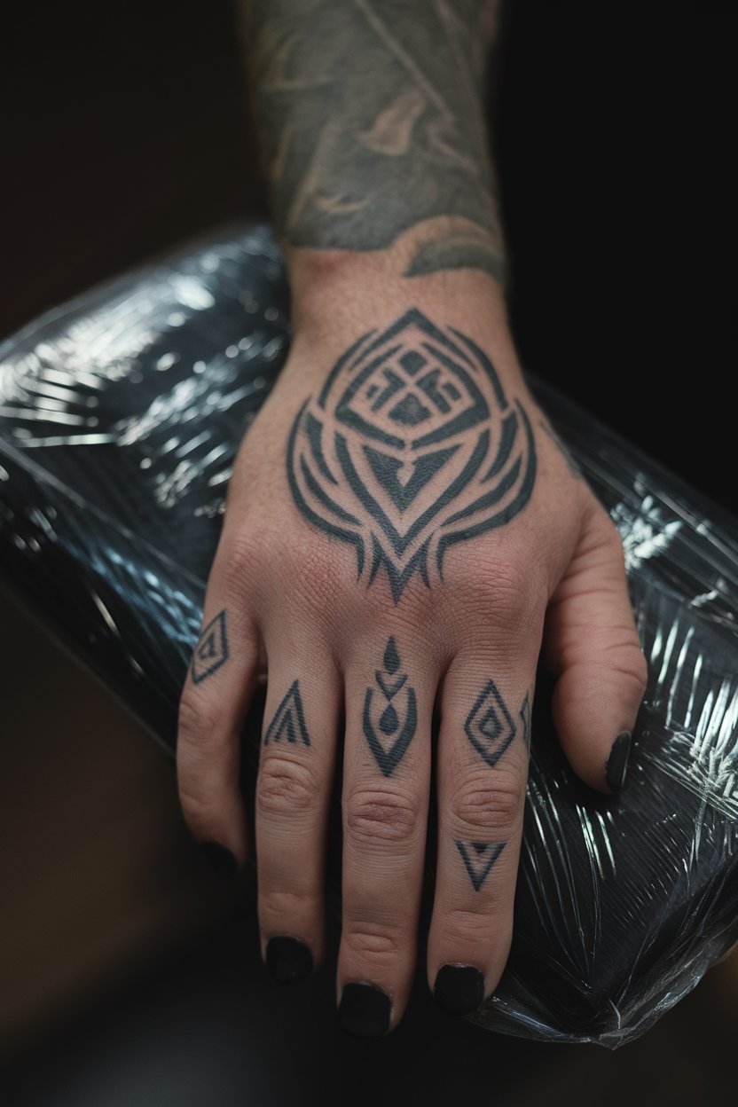 Tribal-Finger-Tattoo  