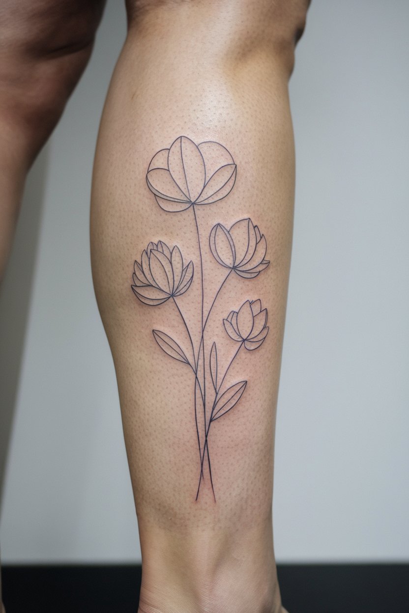 Blumen Illustration tattoo