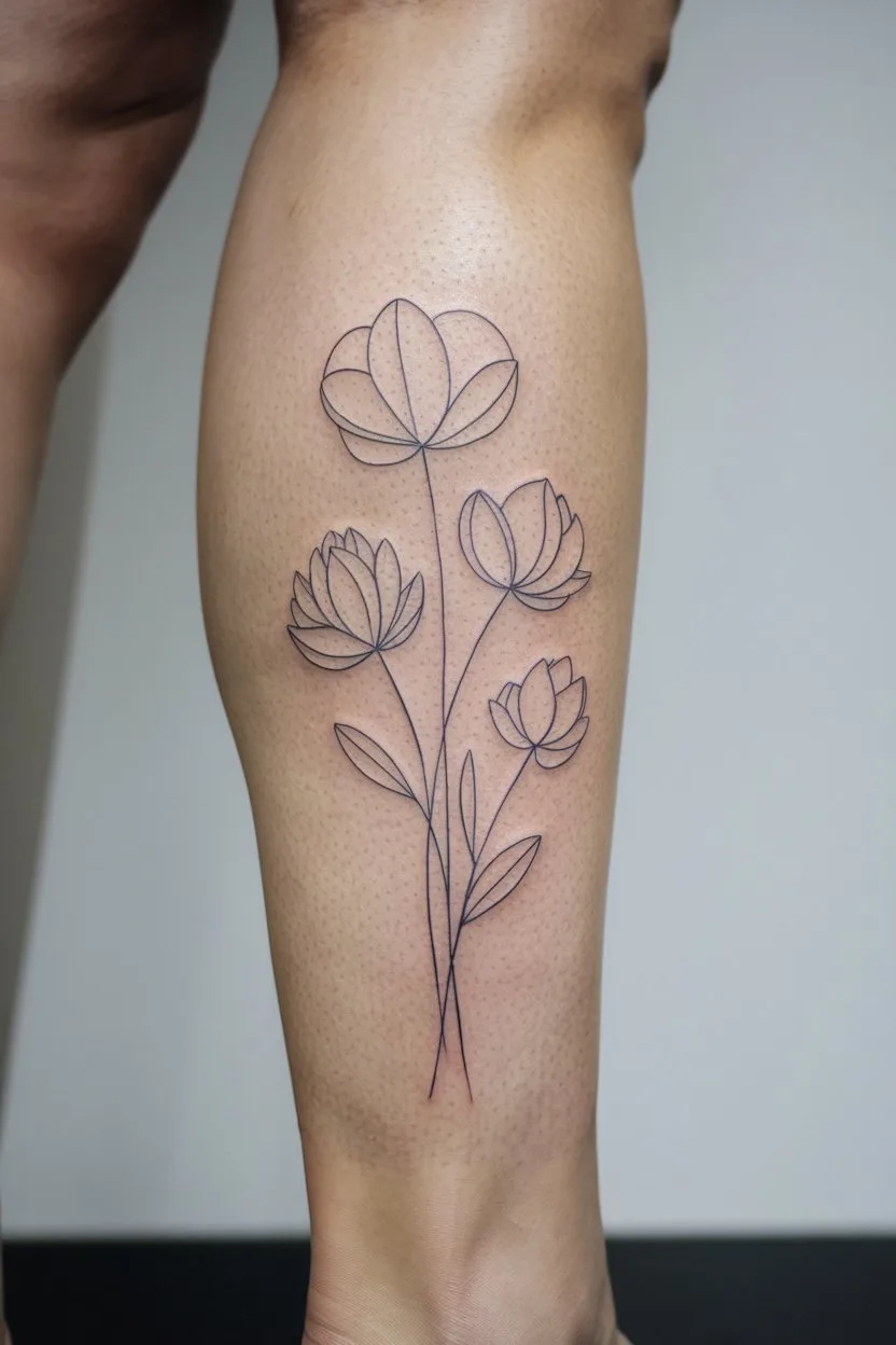 Blumen Illustration tattoo