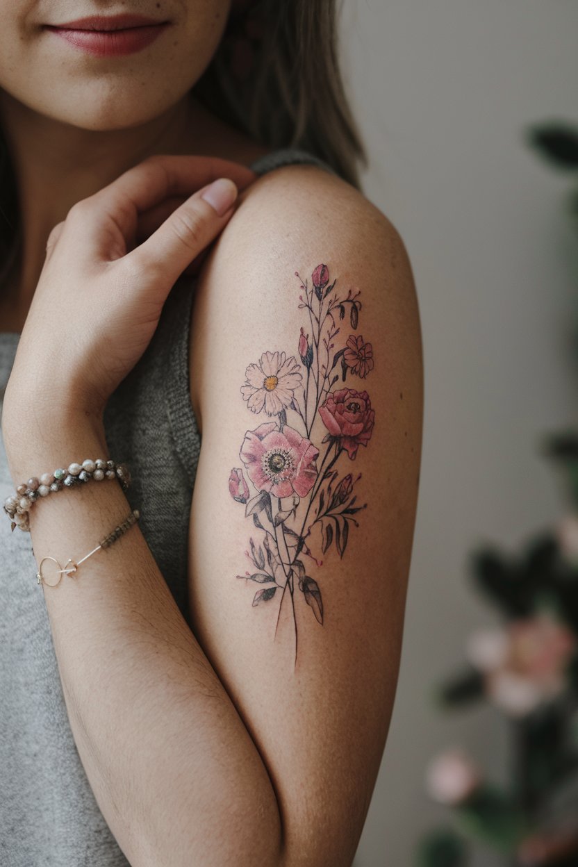 Blumen-Tattoo