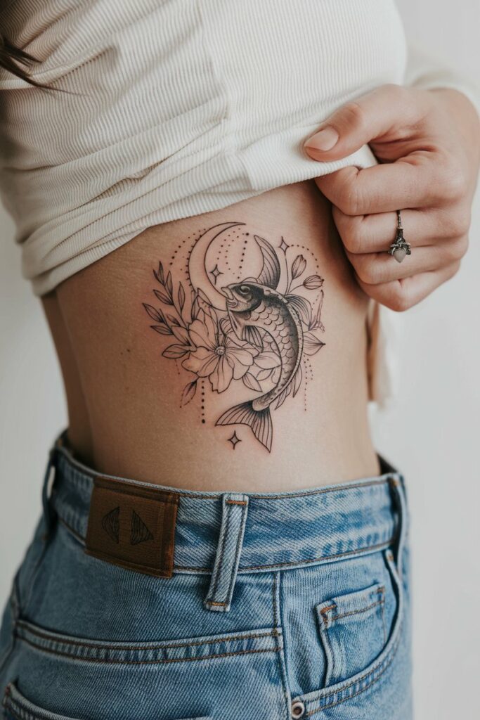 Boho-Fisch-Tattoo