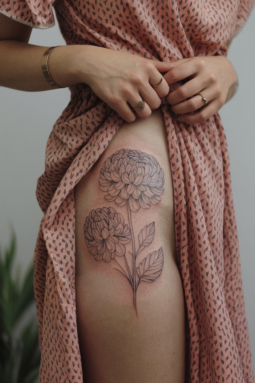 Chrysantheme Tattoo