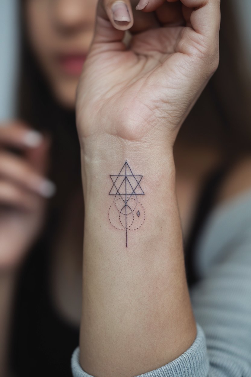 Geometrisches Tattoo