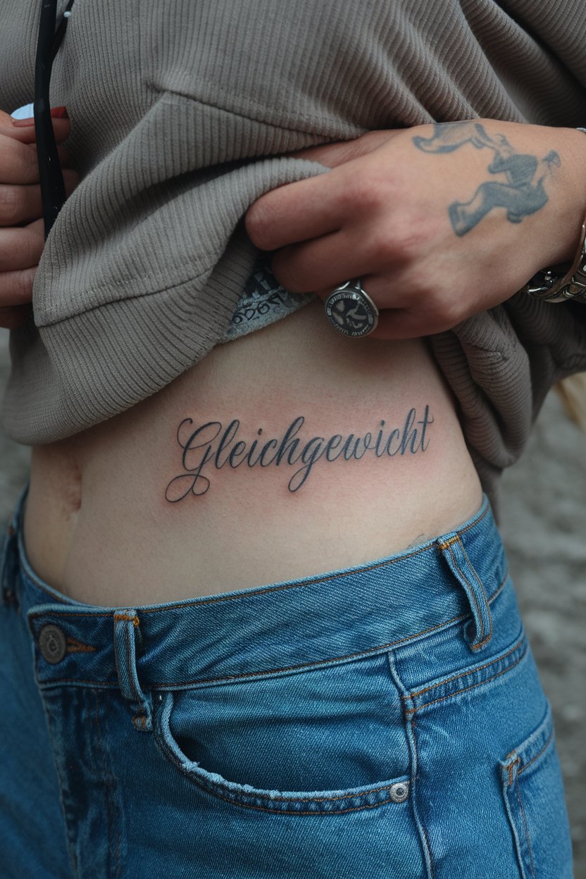 Gleichgewicht Tattoo