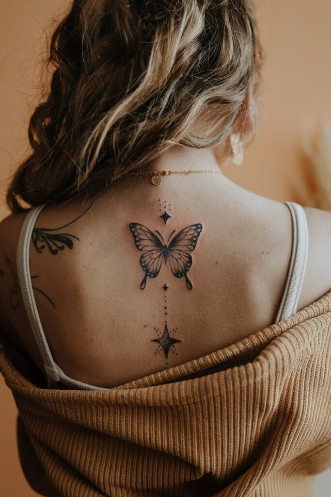 Himmlischer Schmetterling Tattoo