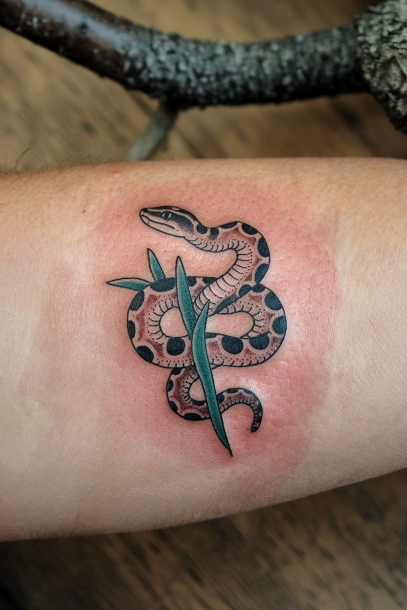 Kleine Schlange Tattoo