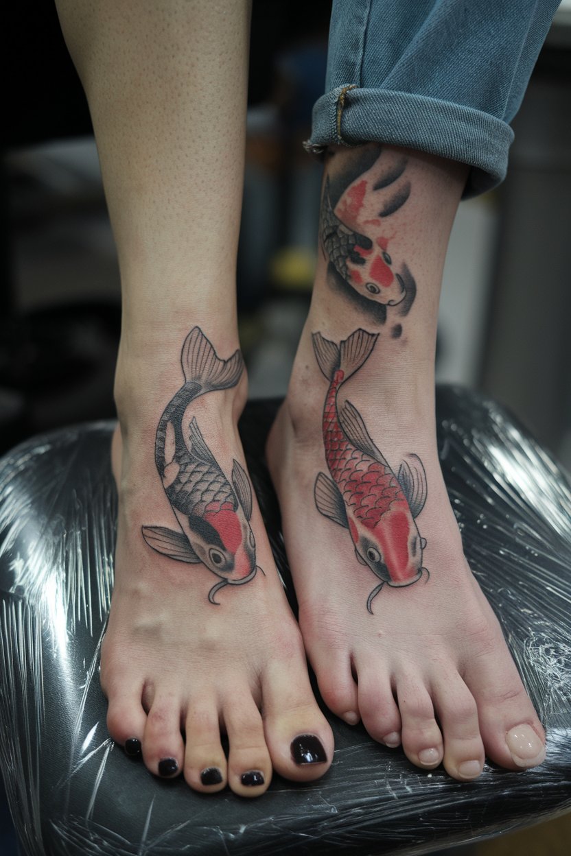 Koi Fisch Tattoo