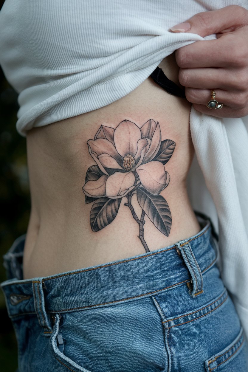 Magnolien-Tattoo