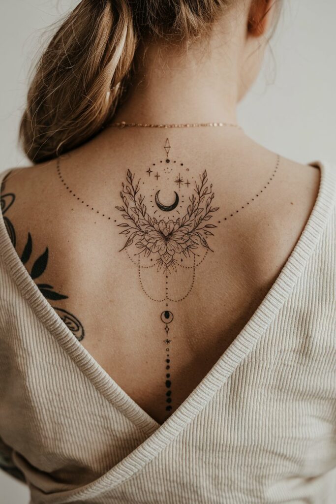 Mondlicht Boho Tattoo