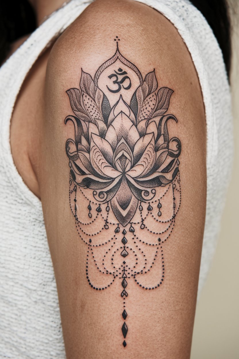 Ornamentales Lotus Tattoo