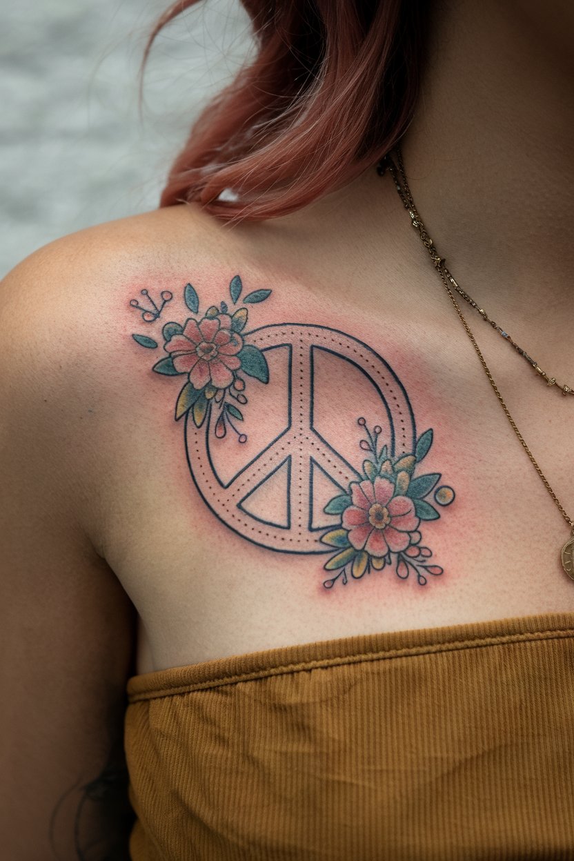 Peace Vibes Tattoo