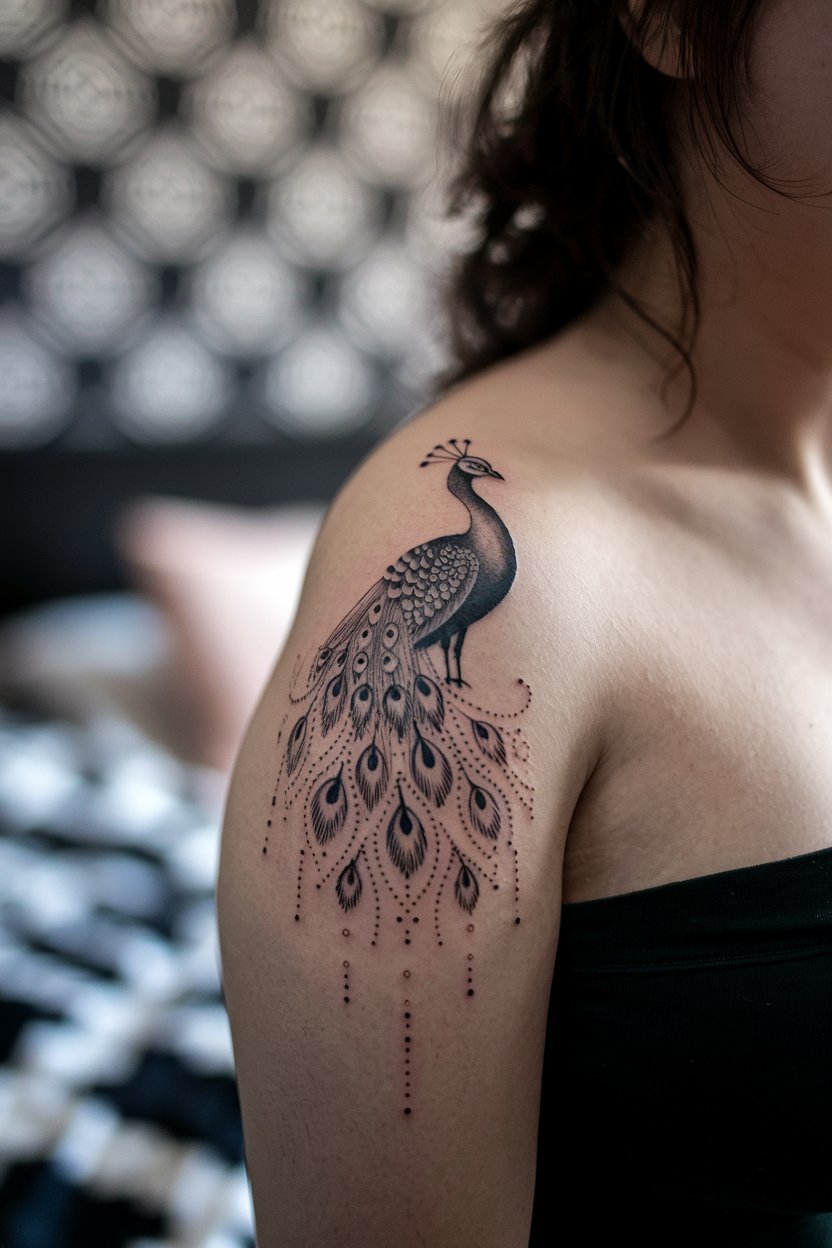 Pfau Punkt Tattoo