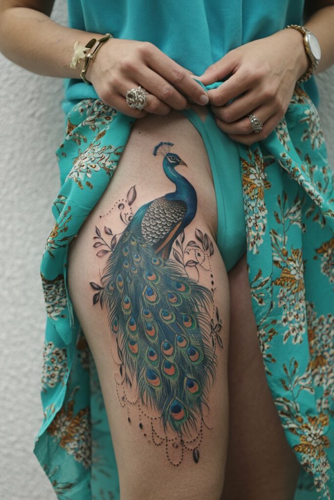 Pfau-Tattoo