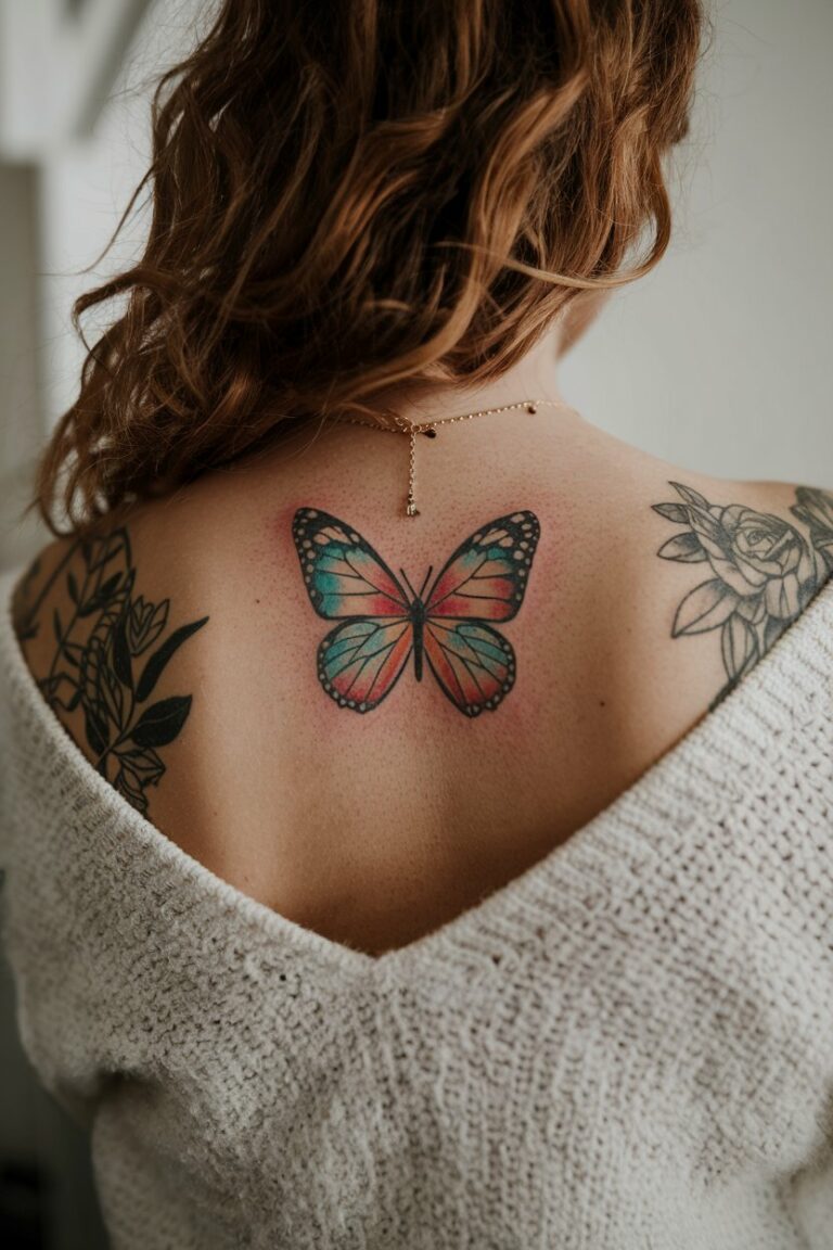 Tattoo Schmetterling Mit Schnorkel
