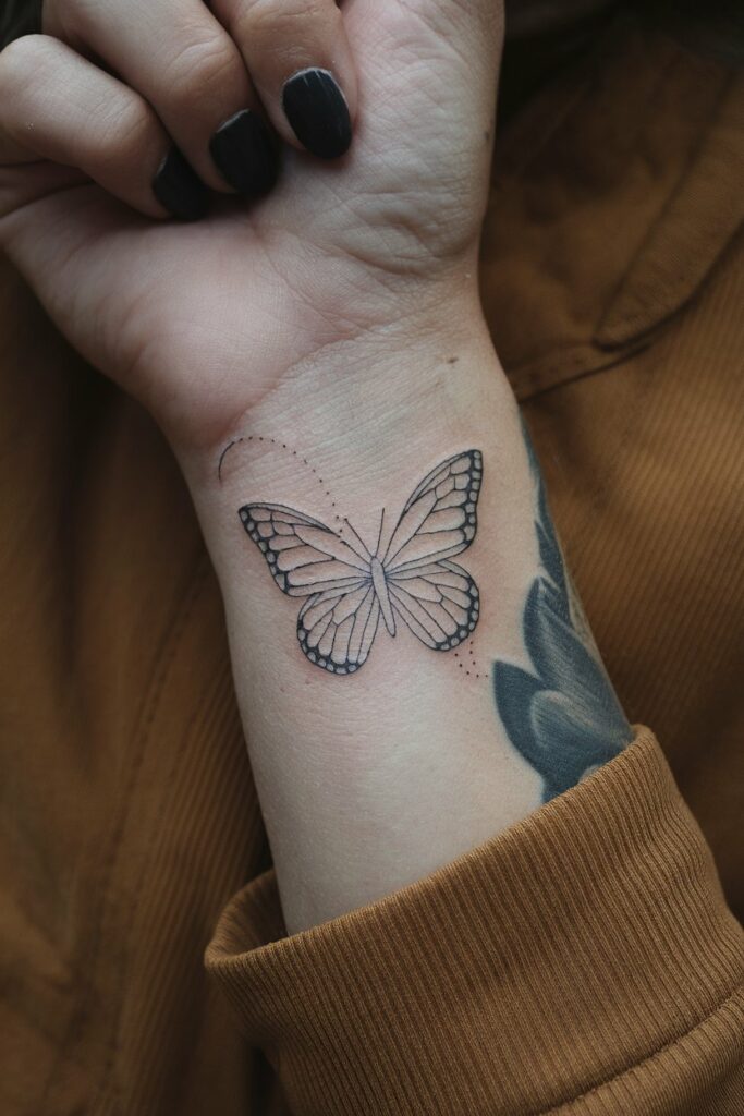 Schmetterling-Tattoo