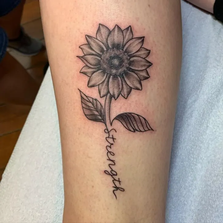 Sonnenblume Tattoo