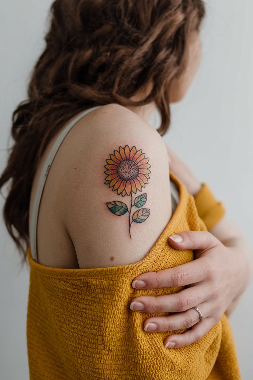 Sonnenblumen-Tattoo